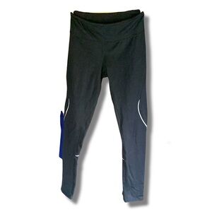 Zella Activewear Slim Fit Live-In Leggings Black Reflective Small Black